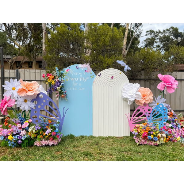 Enchanted Butterfly Garden Backdrop